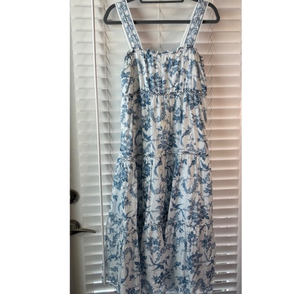 Blue and White Striped Sundress - Picture 2 of 2